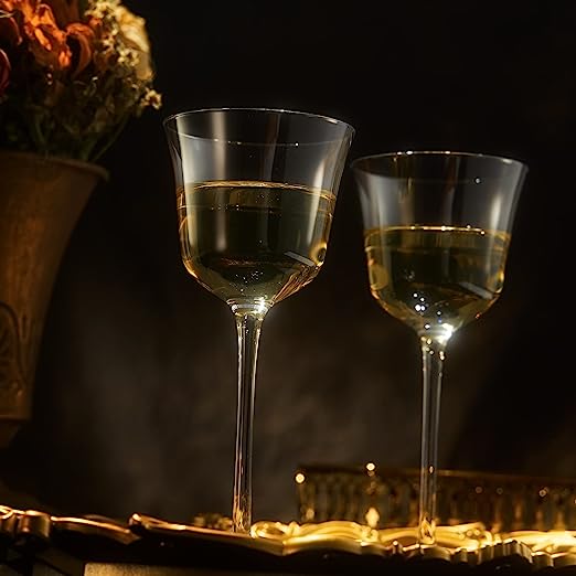 Vintage Crystal Nick & Nora/Wine Coupe Glasses - Set of 2 (5 OZ)