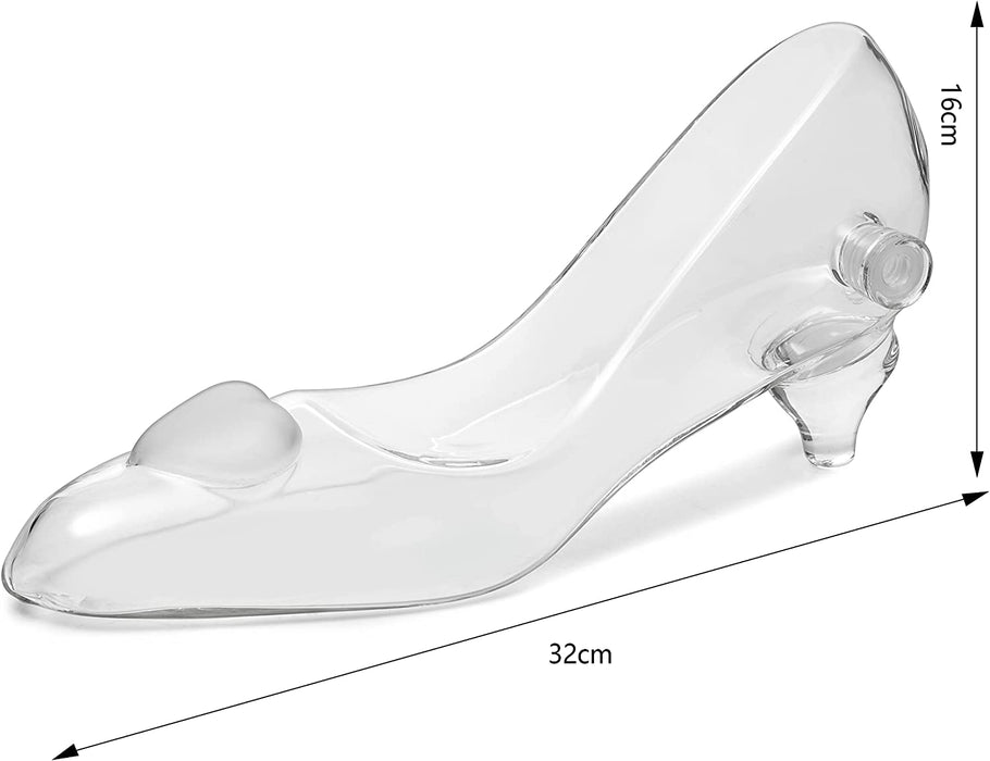 Stiletto Whiskey and Wine Decanter by The Wine Savant with Stopper - Luxurious Handcrafted High Heel Decanter for Wine Liquor Rum Bourbon Tequila - Elegant Decanter Gifts for Women!