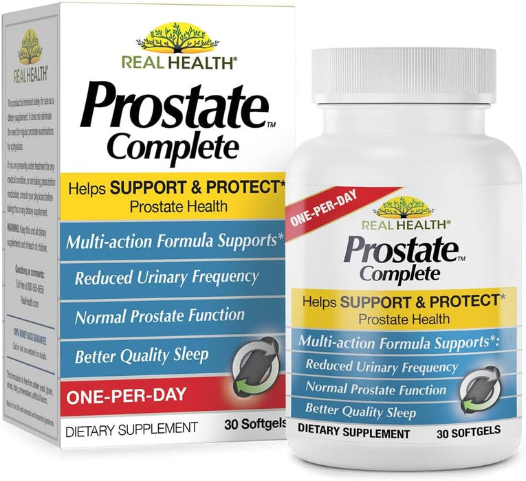 Real Health Prostate Complete (30 Softgels) | Supports Prostate Function.