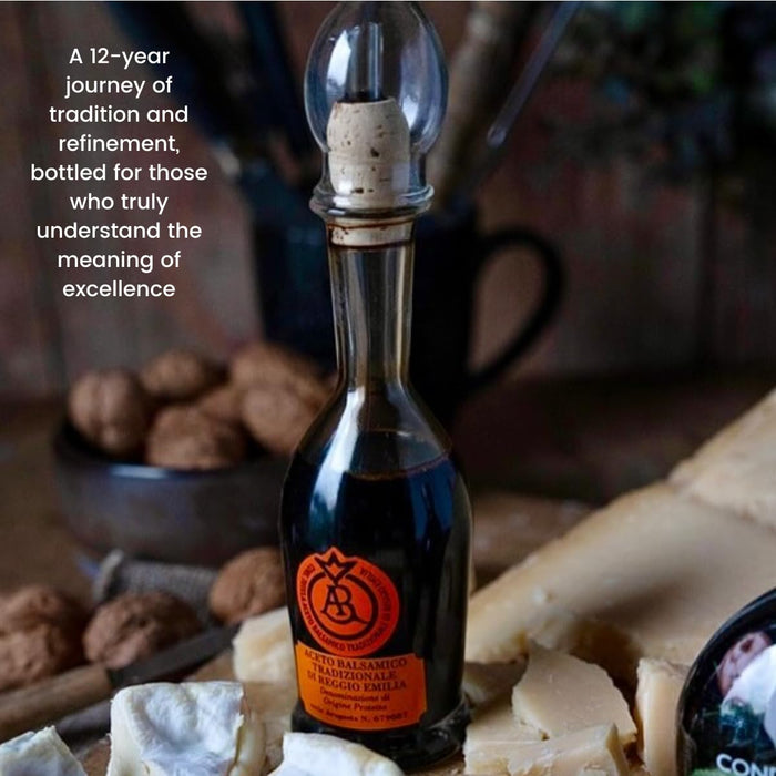 Il Borgo del Balsamico, Traditional Balsamic Vinegar of Reggio Emilia D.O.P. Red Label Aged 12+ Years 100 ml / (3.3 fl oz)