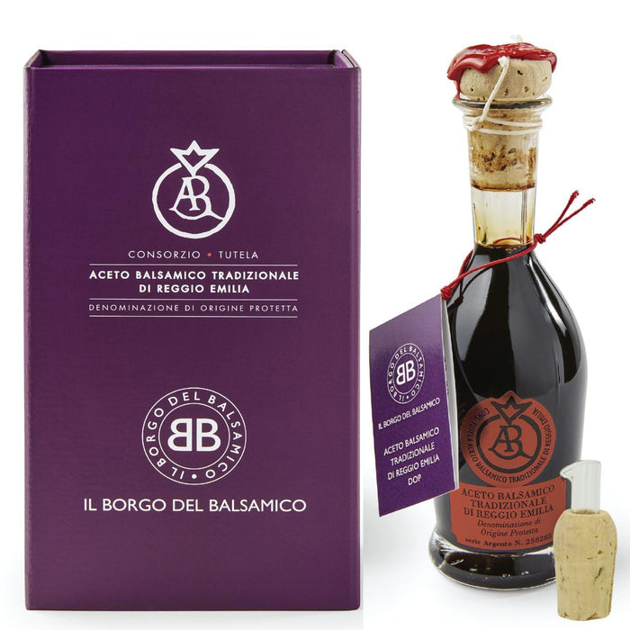 Il Borgo del Balsamico, Traditional Balsamic Vinegar of Reggio Emilia D.O.P. Red Label Aged 12+ Years 100 ml / (3.3 fl oz)