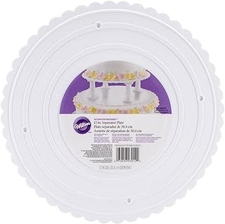 Wilton,  Decorator Preferred Round Scalloped Edge Cake Separator Plates, 6" to 14"