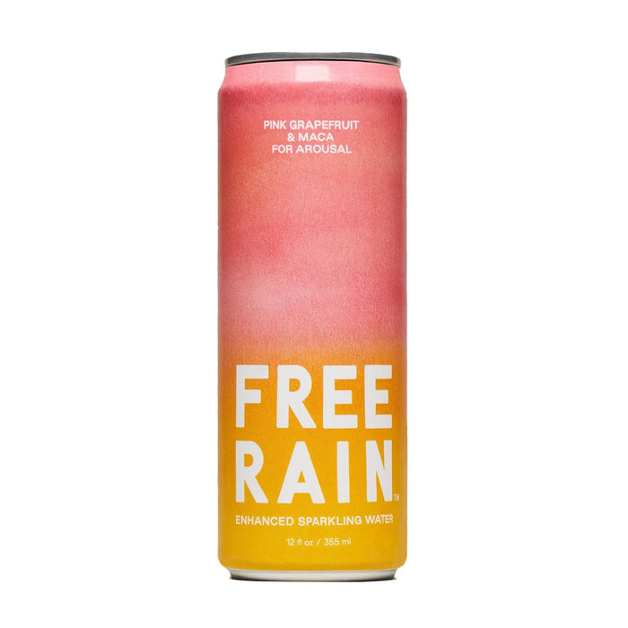 Free Rain Sparkling Water For Arousal Grapefruit Maca (Pack of 12-12 Fz)