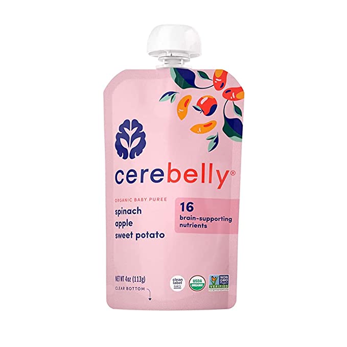 Cerebelly Apple Sweet Potato Puree (Pack of 6) - 4 Oz Each