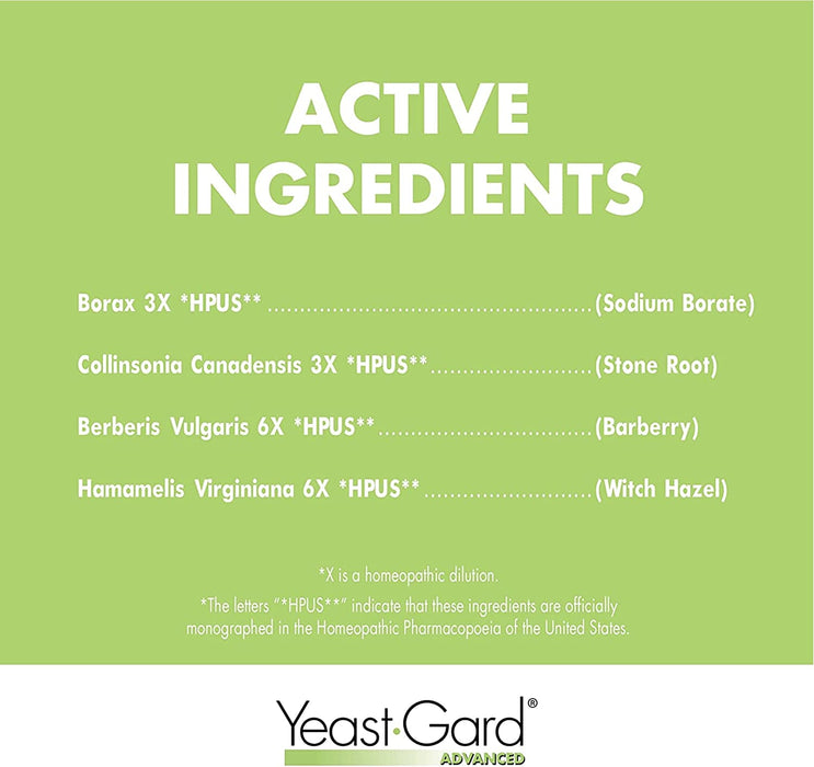 Yeast Gard Advanced Homeopath Gel, 1 Oz | 1 Each