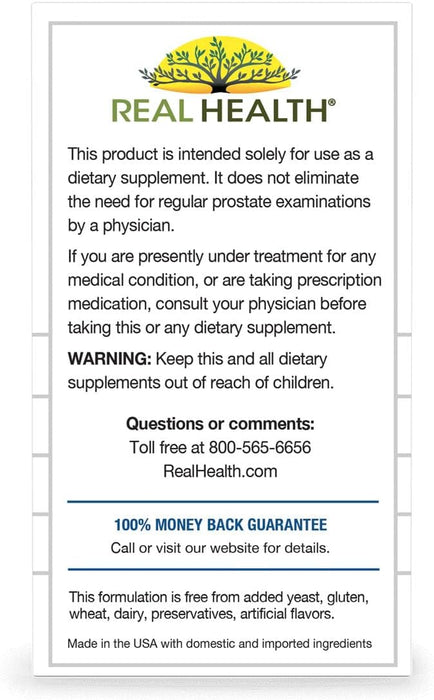Real Health Prostate Complete (30 Softgels) | Supports Prostate Function.
