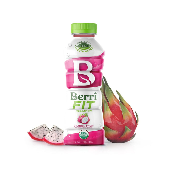 Berri Pro Dragon Fruit Plant-Based Fitness Beverage, 12 Pack, 16 Oz. Each