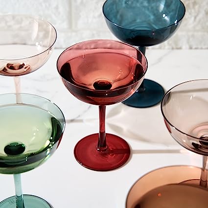 Cocktail & Champagne Coupe Glasses Coupe Cocktail Glasses 7 oz | Set of 6
