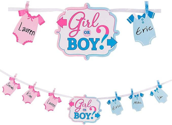 Boy or Girl Reveal Banner
