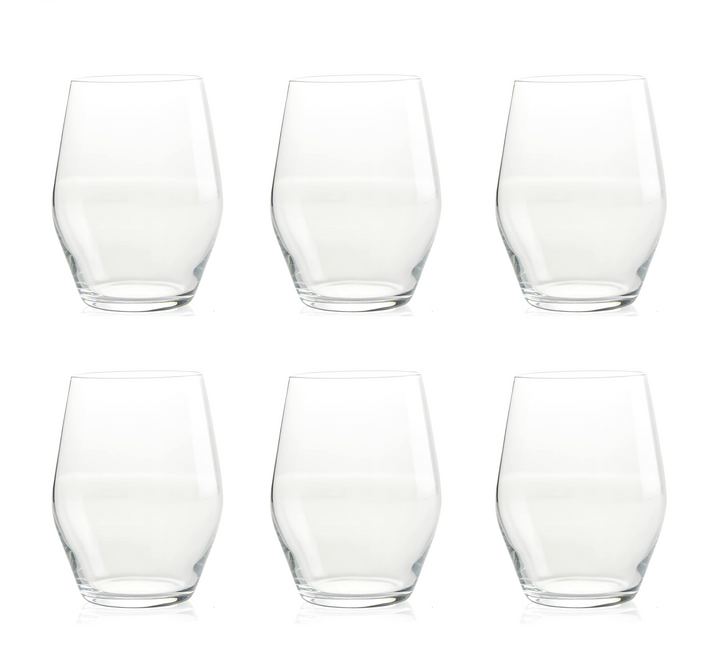 LEMONSODA High-end Sante Stemless Crystal Wine Glass - Set of 6 - 15 oz - Thumbnail 4