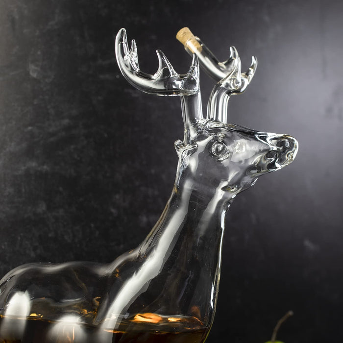 Stag Antler Crystal Decanter - 750ml
