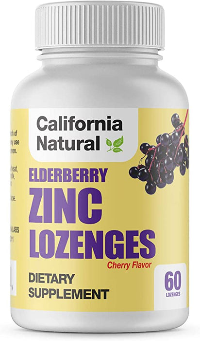 California Natural (Pack of 60) Elderberry Zinc Lozenges