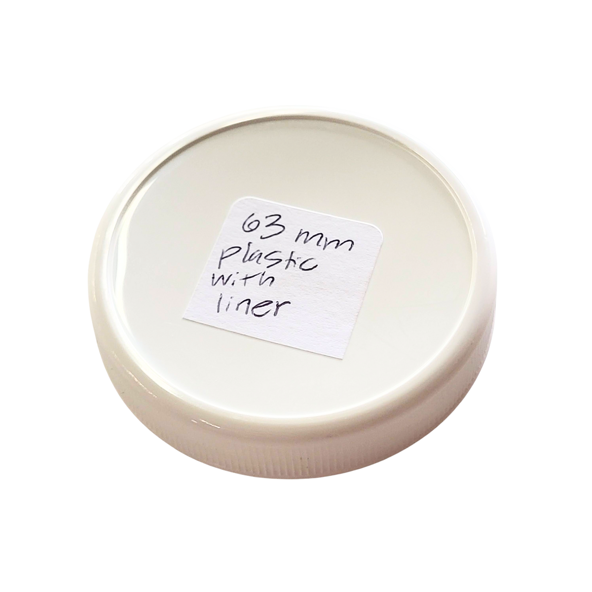 63mm Plastic Lids with Liner — Specialty Food Source