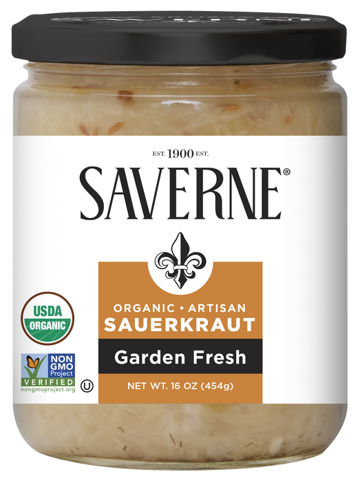 Saverne - Organic Kraut, 16 oz (Pack of 6) - Gluten-Free Kosher