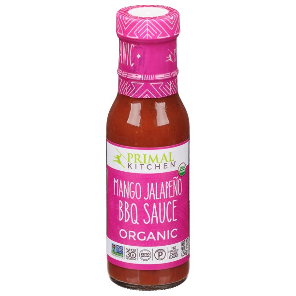 Primal Kitchen BBQ Sauce: Mango Jalapeno, 9oz Bottle (Pack of 6)
