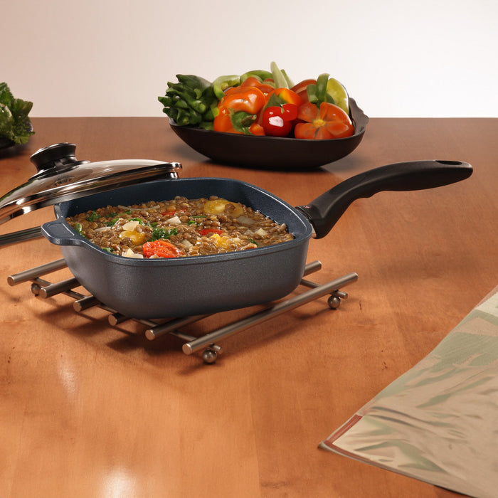 HD Nonstick Square Saute Pan with Glass Lid