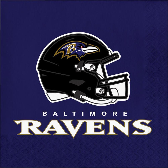 Bulk Baltimore Ravens Luncheon Napkins (192 per Case)