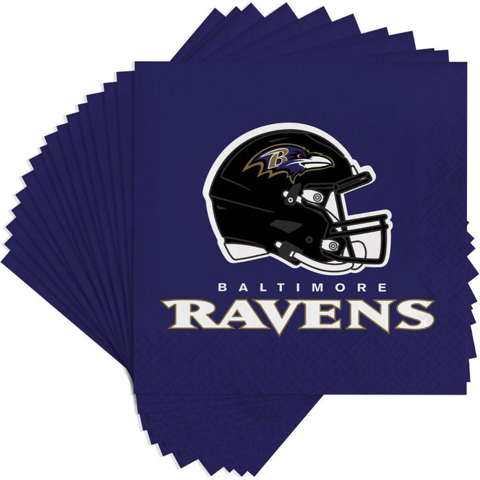 Bulk Baltimore Ravens Luncheon Napkins (192 per Case)