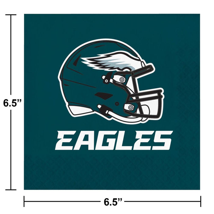 Bulk Philadelphia Eagles Luncheon Napkins (192 per Case)