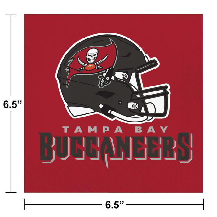 Bulk Tampa Bay Buccaneers Luncheon Napkins (192 per Case)