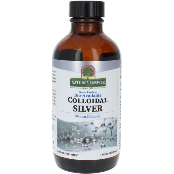 Nature's Answer - Colloidal Silver Liquid, Immune System Support (4 Fl Oz)
