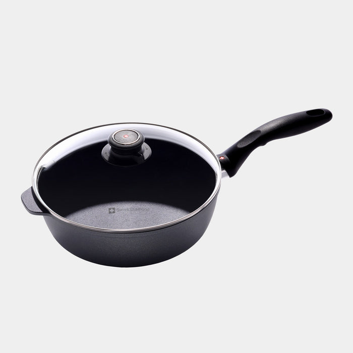 HD Nonstick Saute Pan with Glass Lid - Induction