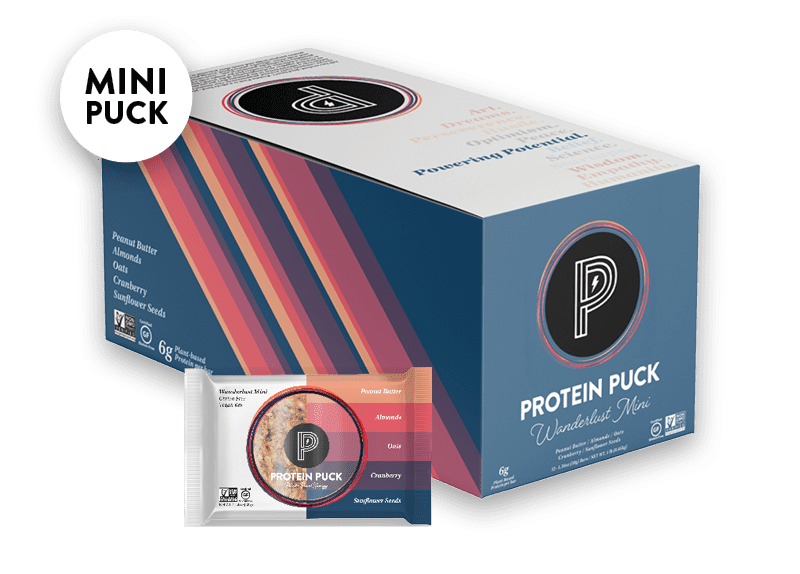 Bar Wndrlst Protein Puck Peanut Butter Cranberry - 1.34 oz, 12 Pack