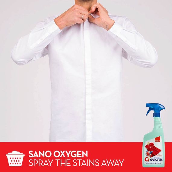 Oxygen Color-Safe Laundry Bleach - Stain Removal Spray | 750 ML | sano