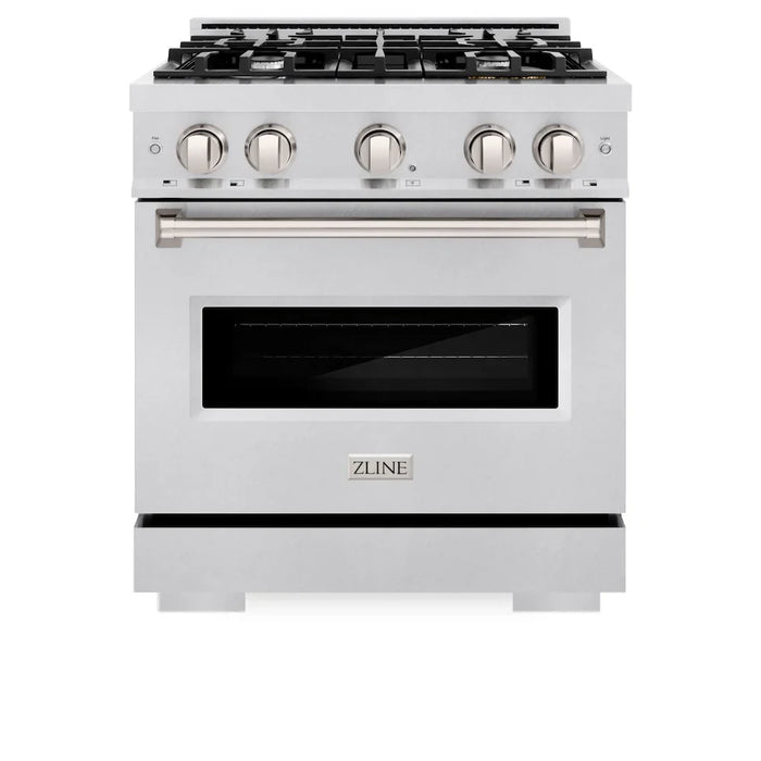 ZLINE 30" Classic Gas Range, Convection Gas Oven DuraSnow® Stainless Steel, CGRS-30