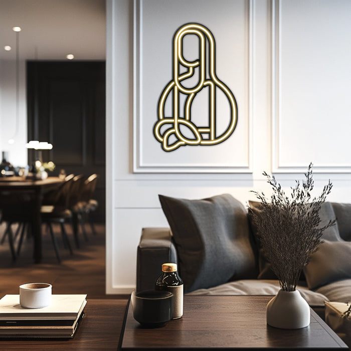 Mona Lisa Metal Neon Wall Art- LN0010