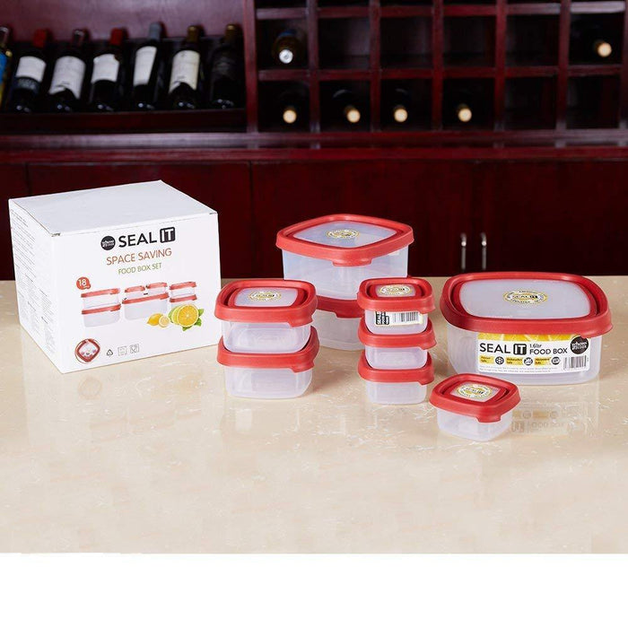 18 Piece Food Storage Container Set with Easy Locking Lids,BPA Free and 100% Leak Proof,Plastic