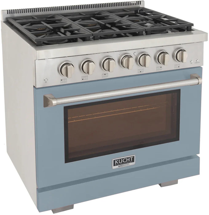 Kucht 36" Freestanding Professional Gas Range KFX3600X-LB