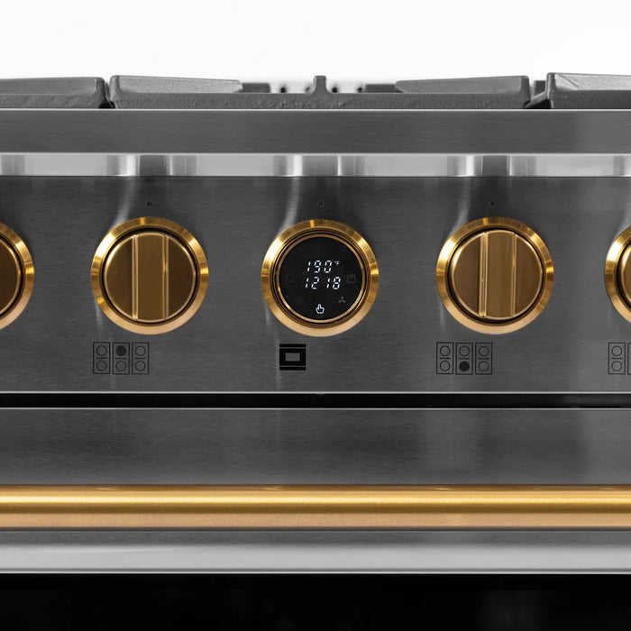 Kucht KX Series 36" Freestanding Dual Fuel Range KXP36-GL