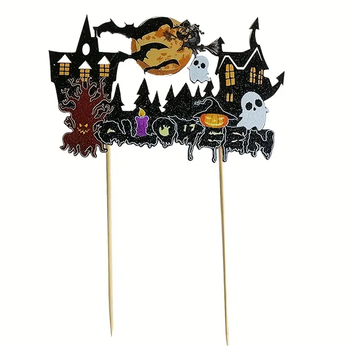 Halloween Cake Topper - 6pcs,