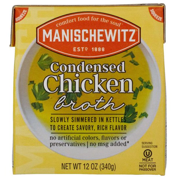 Manischewitz Condensed Chicken Broth, 12 Fl Oz (Pack of 12)