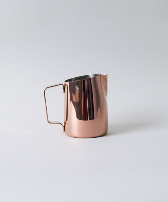 15oz Latte Art Pitcher with Round Spout in Titanium Rose Gold