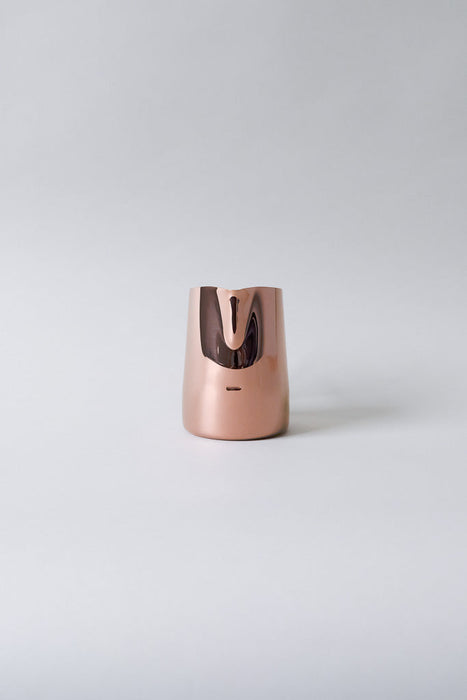 15oz Latte Art Pitcher with Round Spout in Titanium Rose Gold