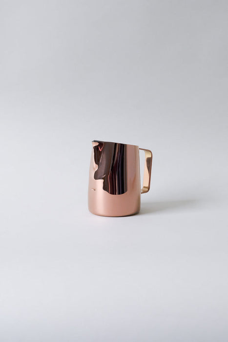 15oz Latte Art Pitcher with Round Spout in Titanium Rose Gold