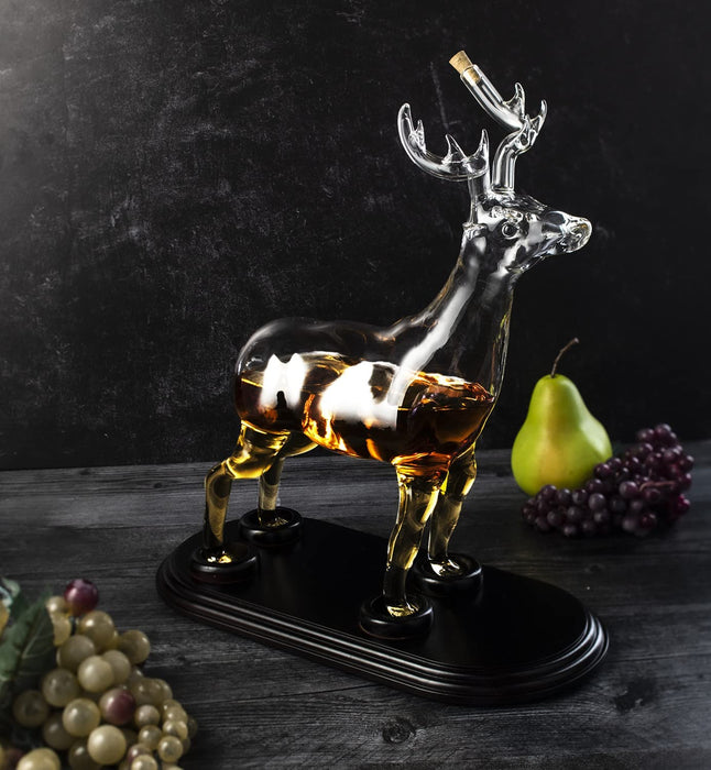 Stag Antler Crystal Decanter - 750ml