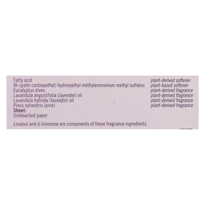 Seventh Generation Eucalyptus & Lavender Fabric Softener Sheets (Pack of 4)