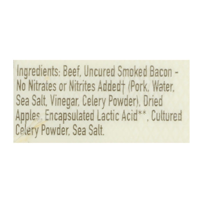 Epic Bar Beef Apple Uncured Bacon, Pack of 12, 1.3 Oz Each
