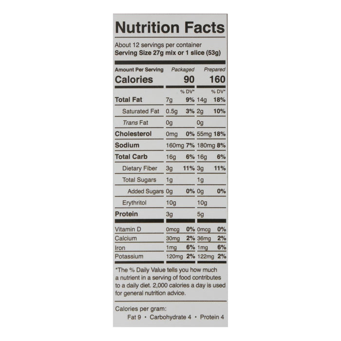 Swerve Mix Bake Yellow Cake 11.4oz (Pack of 6)