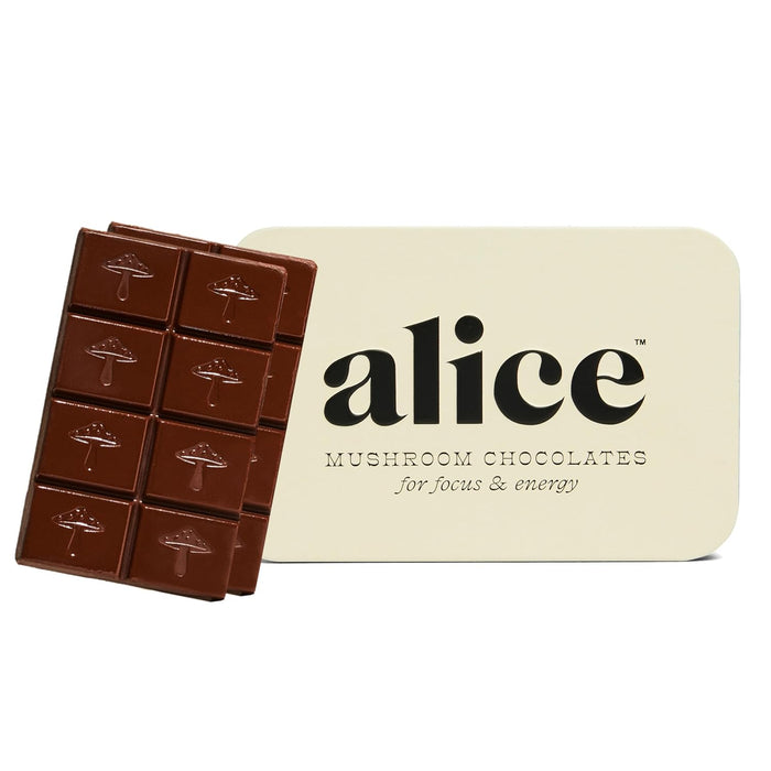 Alice Chocolate Brainstorm – Brain-Boosting Organic Dark Chocolate, Pack of 4-2.7 Oz