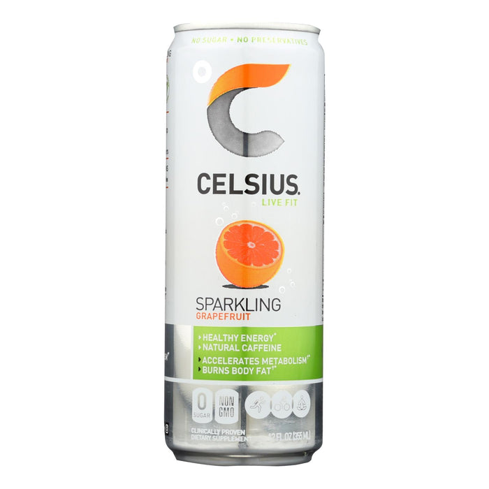 Celsius Sparkling Ginger Fitness Drink, 12 Fl Oz (Pack of 12)
