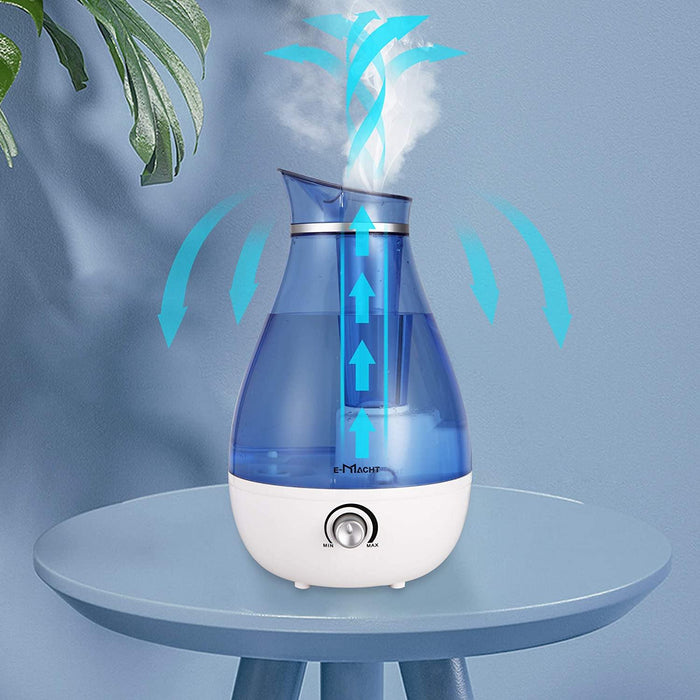Humidifiers for Bedroom Quiet Ultrasonic Cool Mist Humidifier 2.5L with Auto Shut-Off, Less Than 30dB, Blue