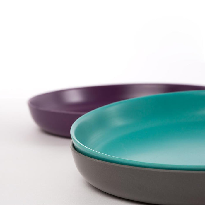 Bamboo Kids Plate - Set of 4 - Prune
