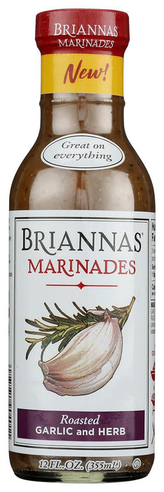 Brianna's - Roasted Garlic Herb Marinade, 12 fl oz (Pack of 6) - Gluten-Free Marinade