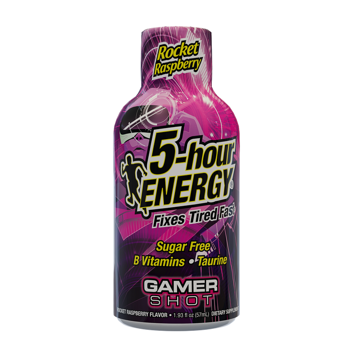 24 Pack 5-hour ENERGY Extra Strength Shots, Rocket Raspberry Flavor, 1.93 Fl Oz