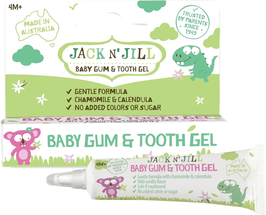 Jack N Jill Kids - Baby Tooth & Gum Gel, 0.5 oz (Pack of 6) - Gluten-Free, Kosher