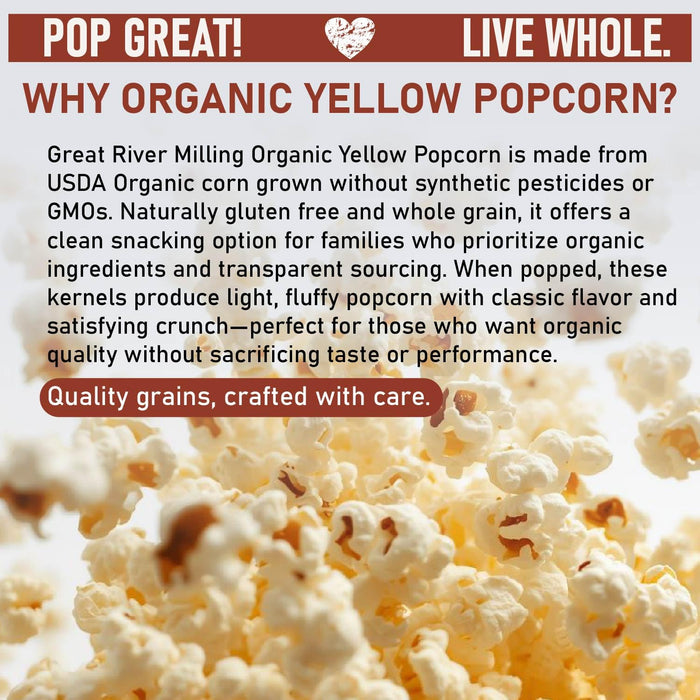 Organic Yellow Popcorn Kernels